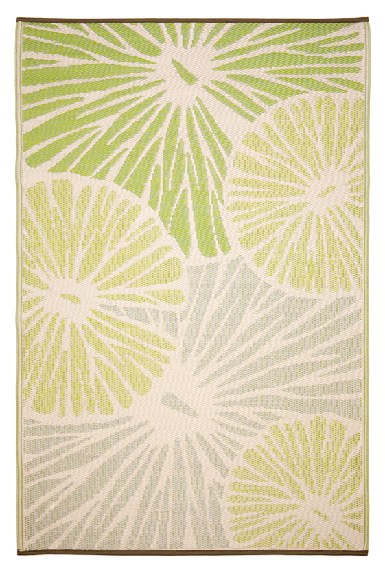 Citrus Lily Green Plastic Rug