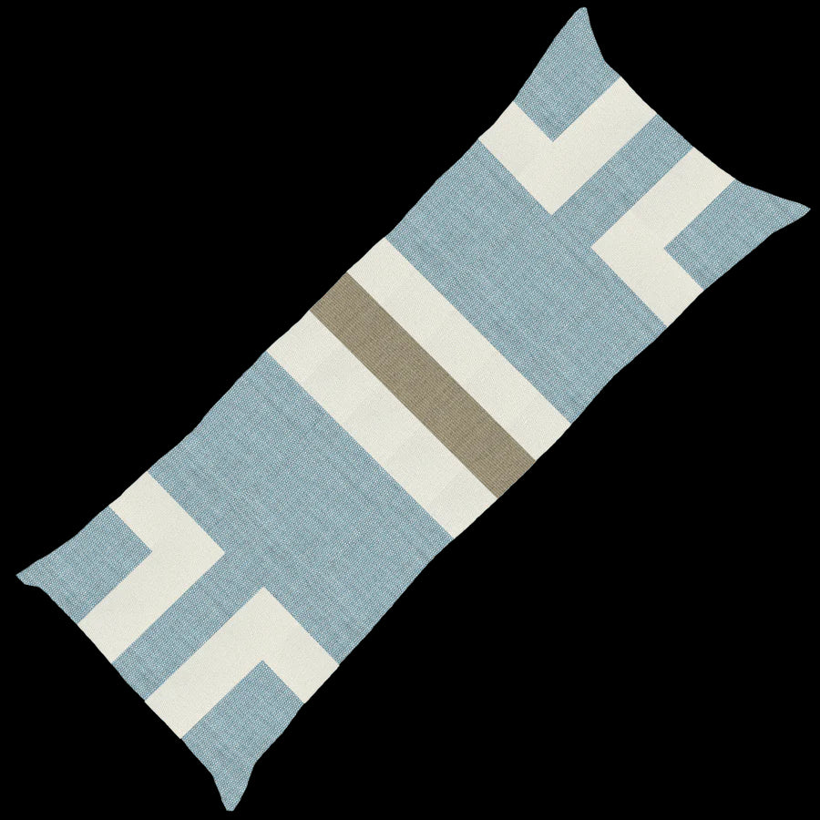 Outdoor Regent Cross Long Lumber Cushion 35 x 90cm in Cloud