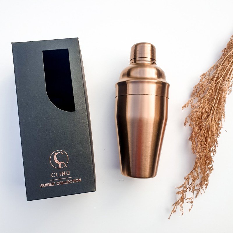 Manhattan Copper Cocktail Shaker
