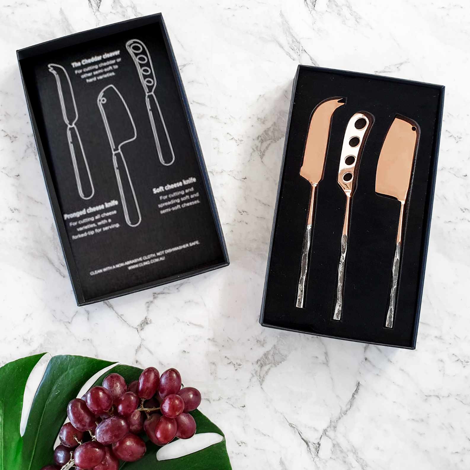 Manhattan Copper Cheese Knife Set