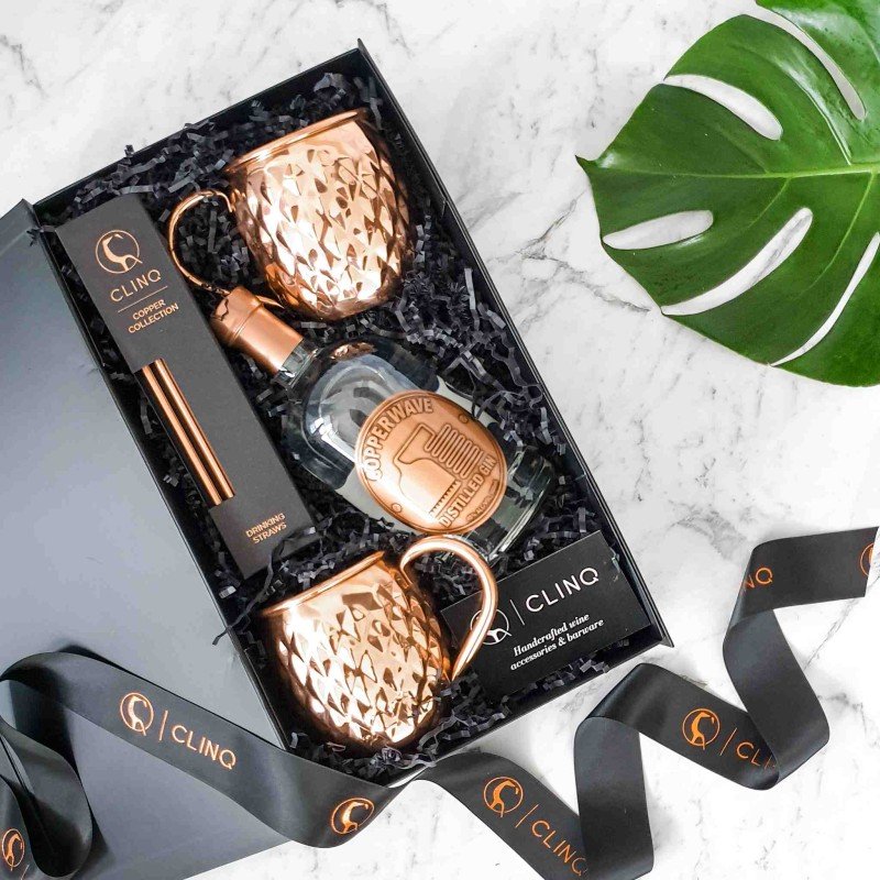 Manhattan Copper Mug & Gin Gift Set