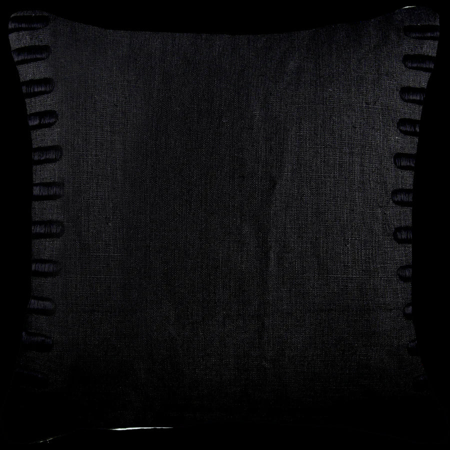 Crop Bars Lounge Cushion  in Black
