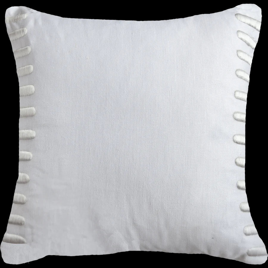Crop Bars Lounge Cushion  in White