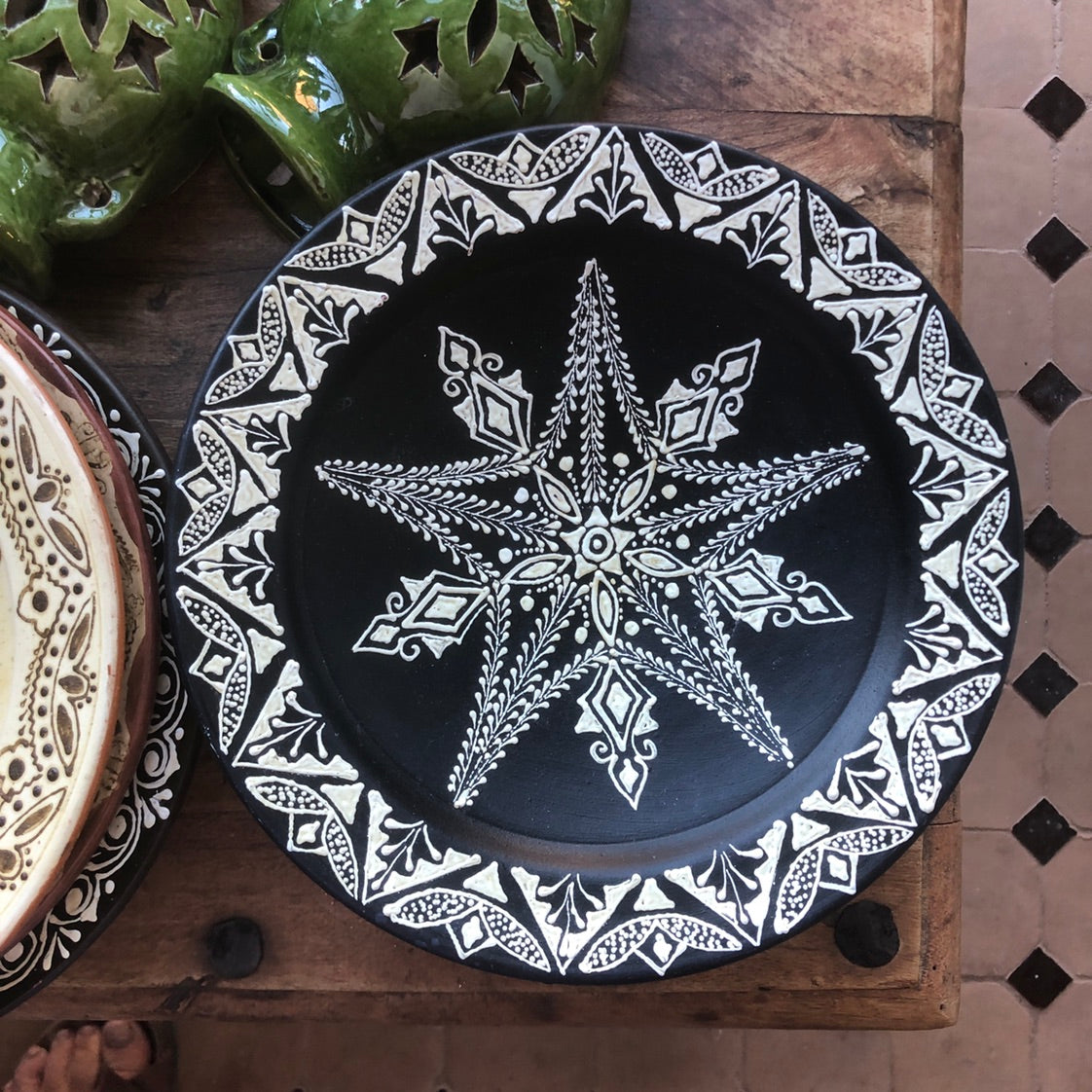 Sahara Henna Plate in Brown