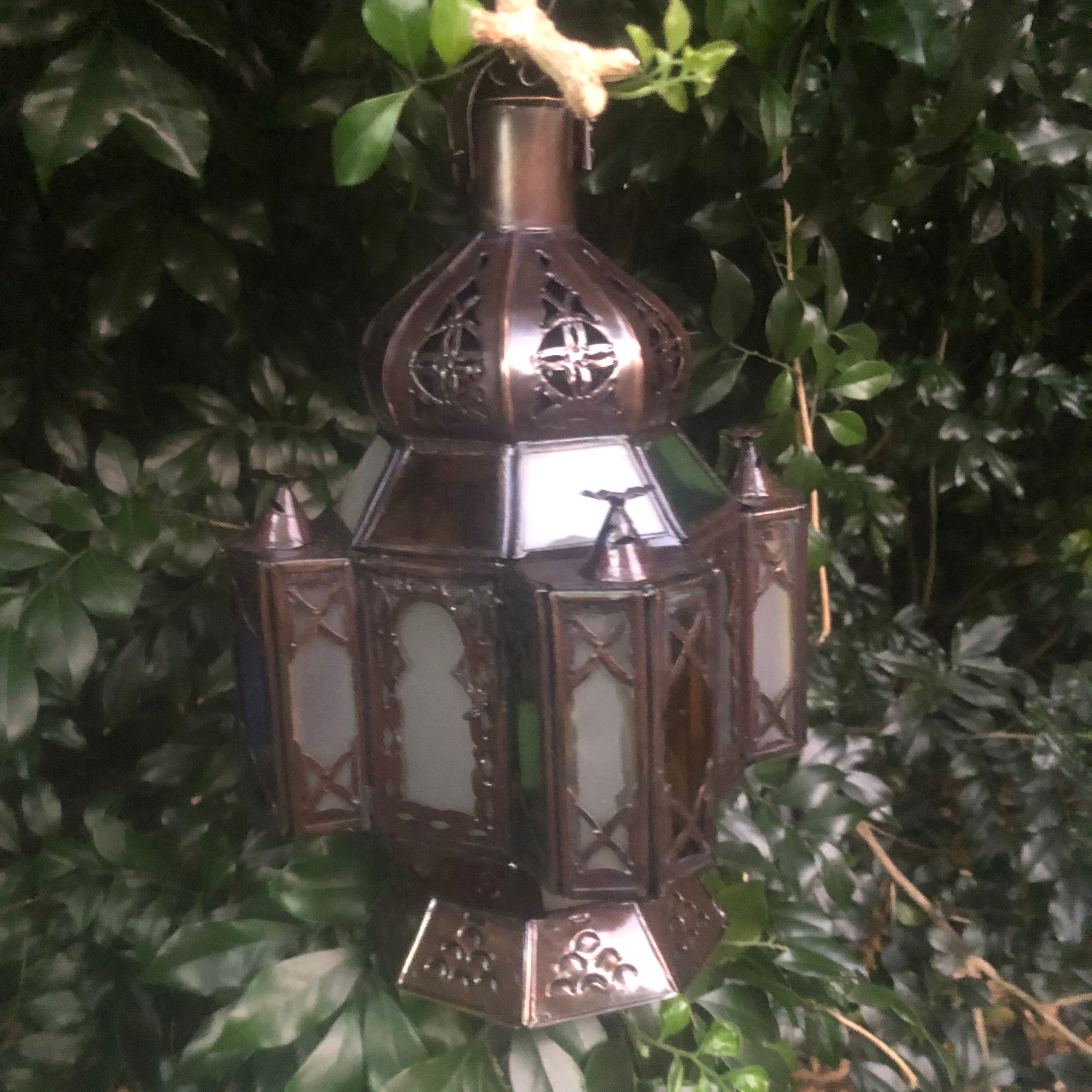 Genuine Moroccan Small Hanging Lantern