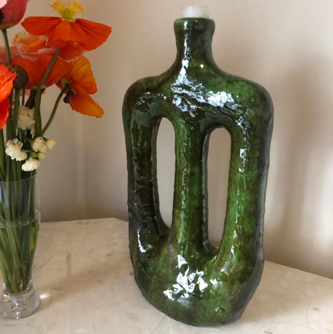 Tamegroute Abstract Triple Candleholder