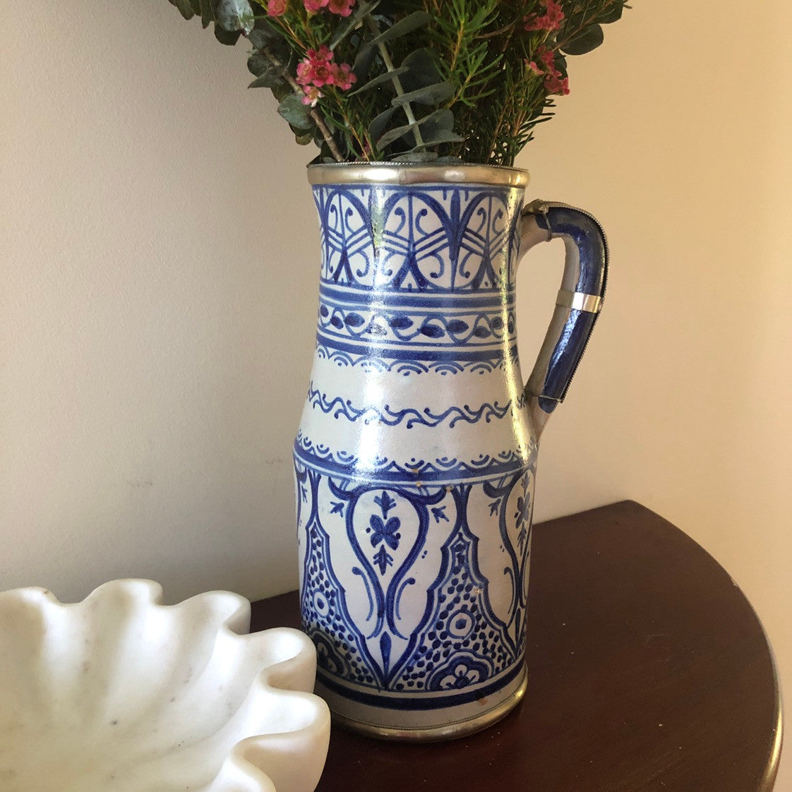 Moorish Fez Jug in Blue