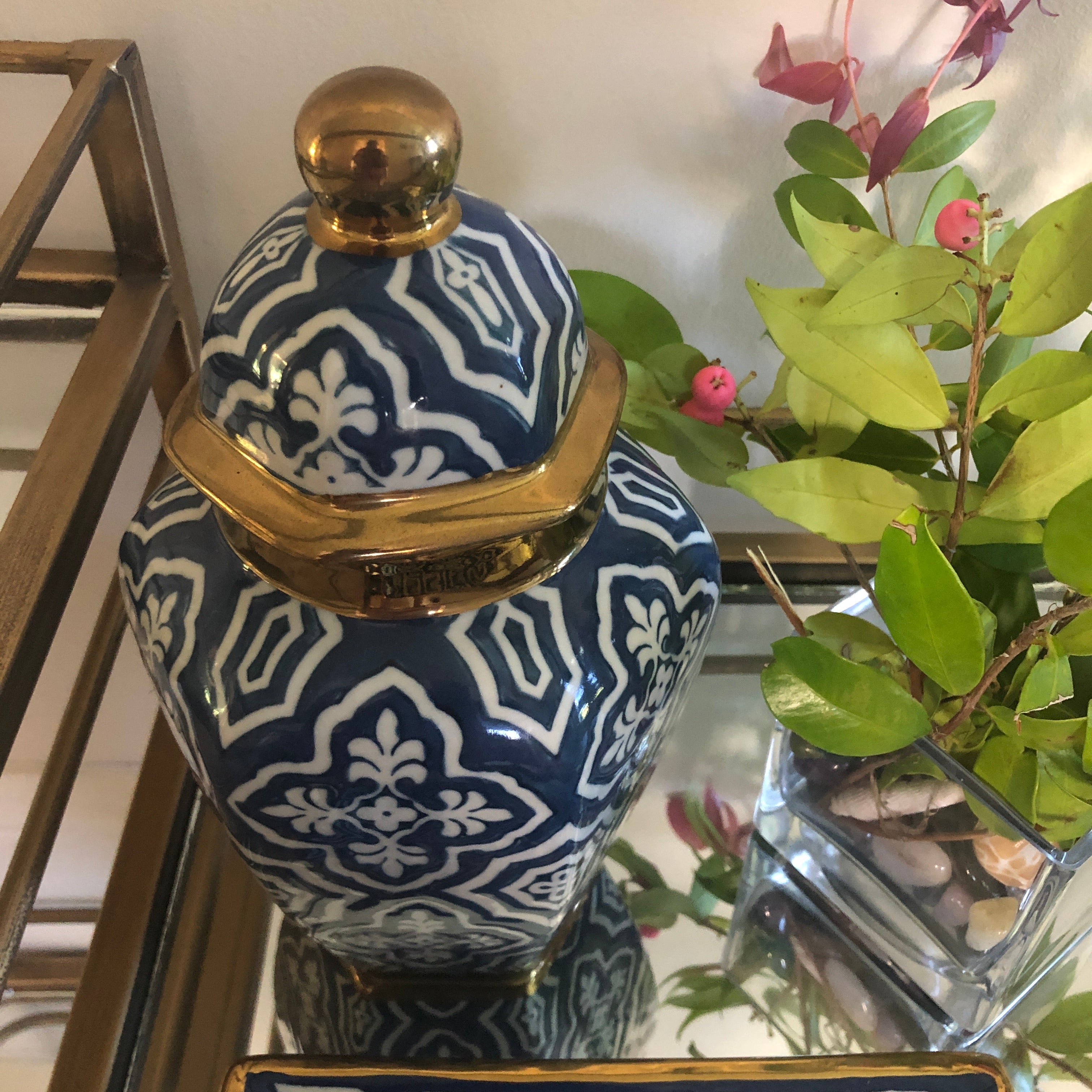 Tangier Garden Ceramic Ginger Jar