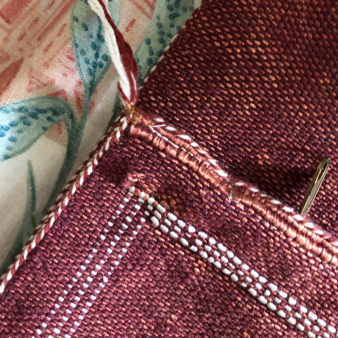 Genuine Moroccan Cactus Silk Cushion in Plum
