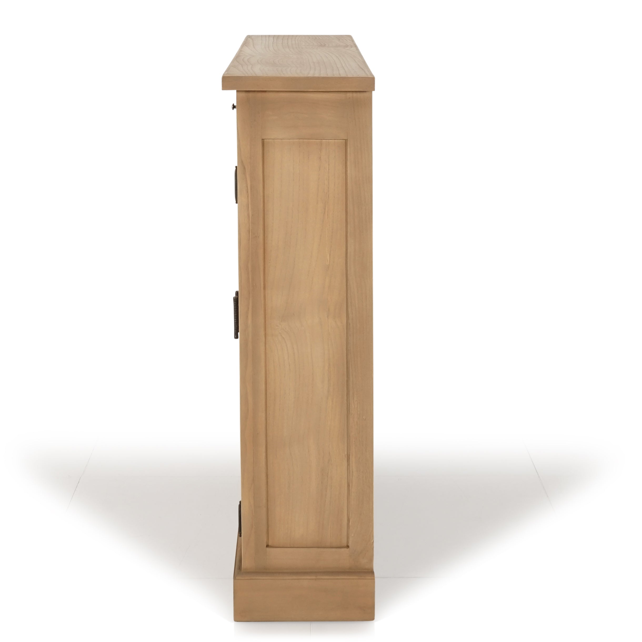 Evergreen Timber & Wicker Hall Cabinet Console