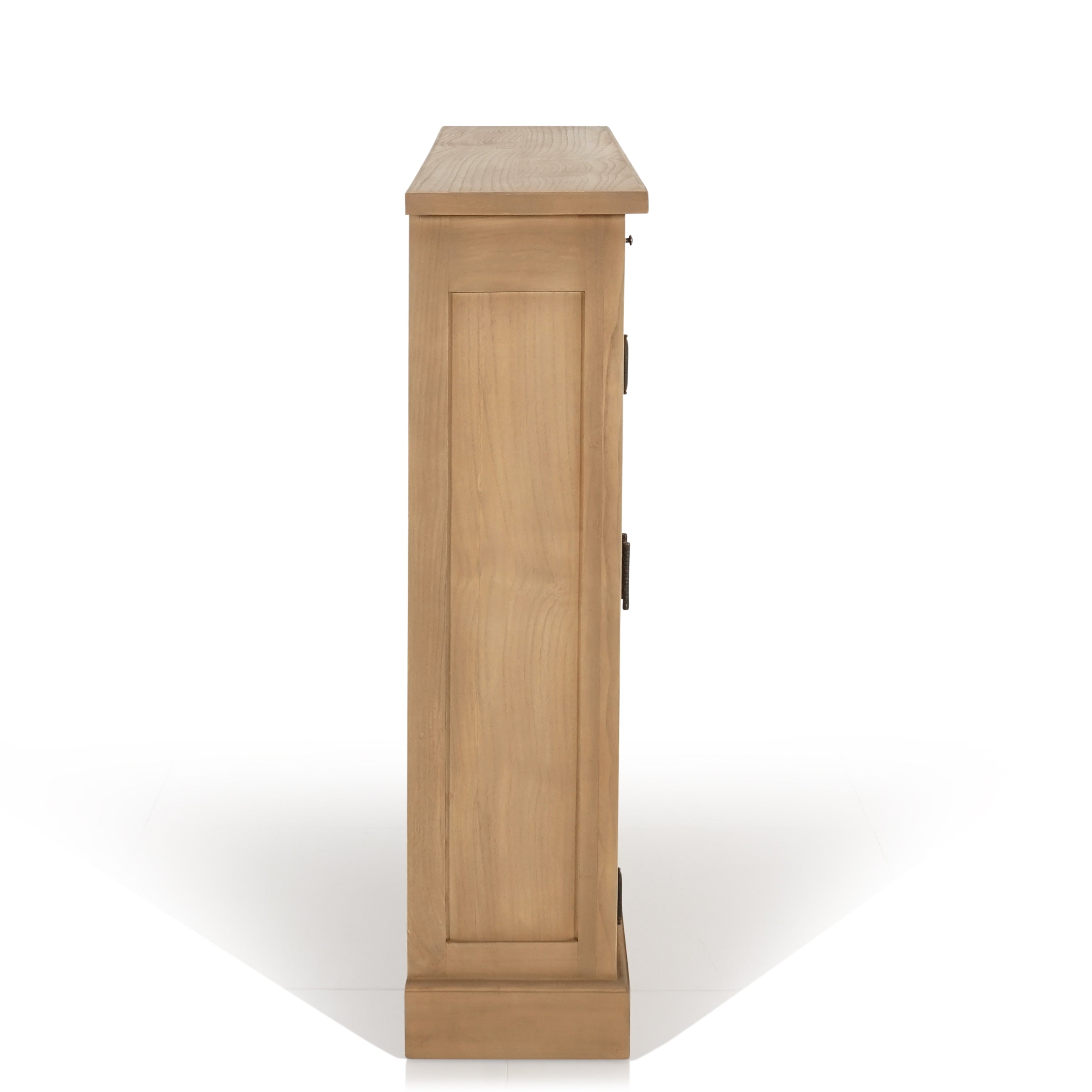 Evergreen Timber & Wicker Hall Cabinet Console