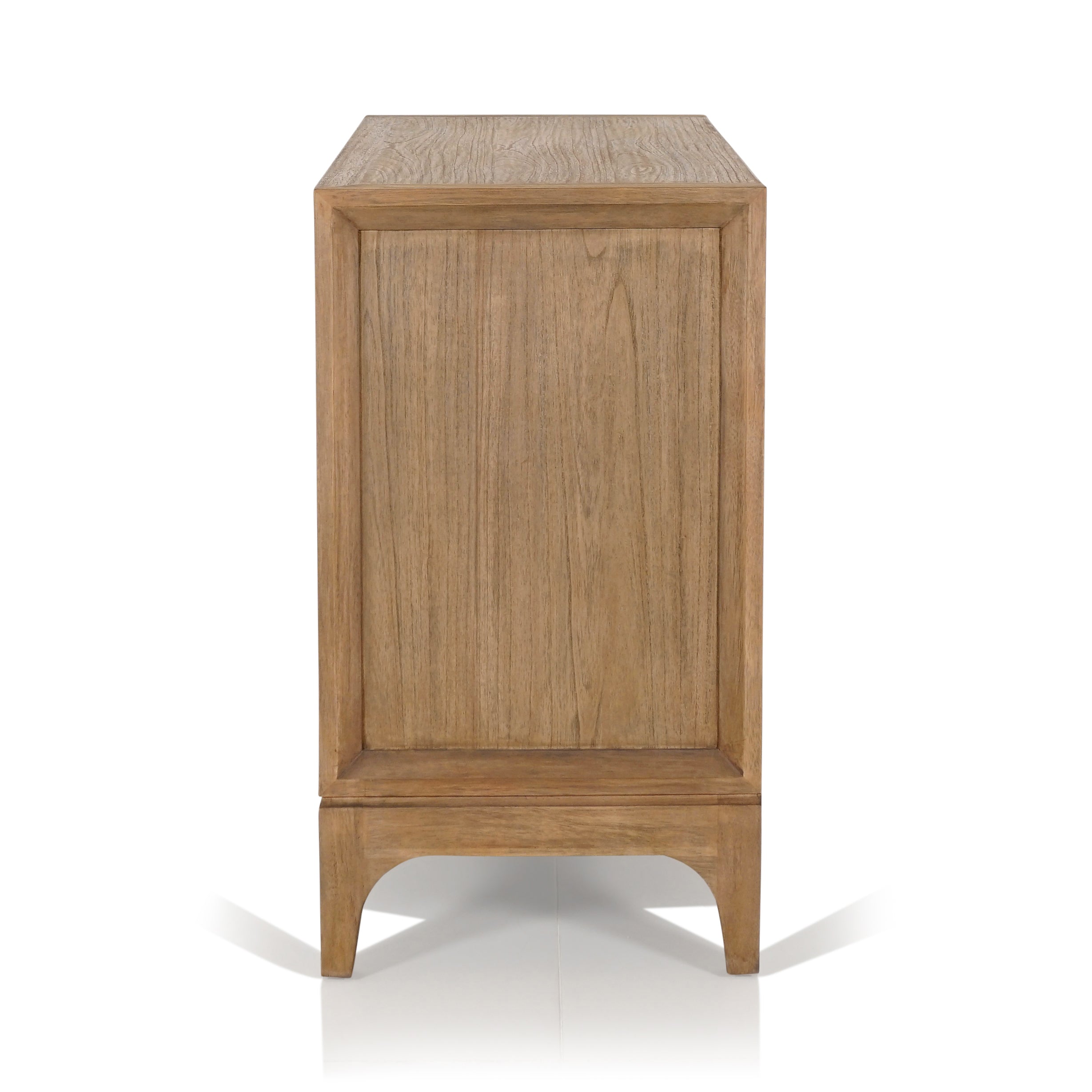 Evergreen Timber & Wicker 3 Drawer Chest