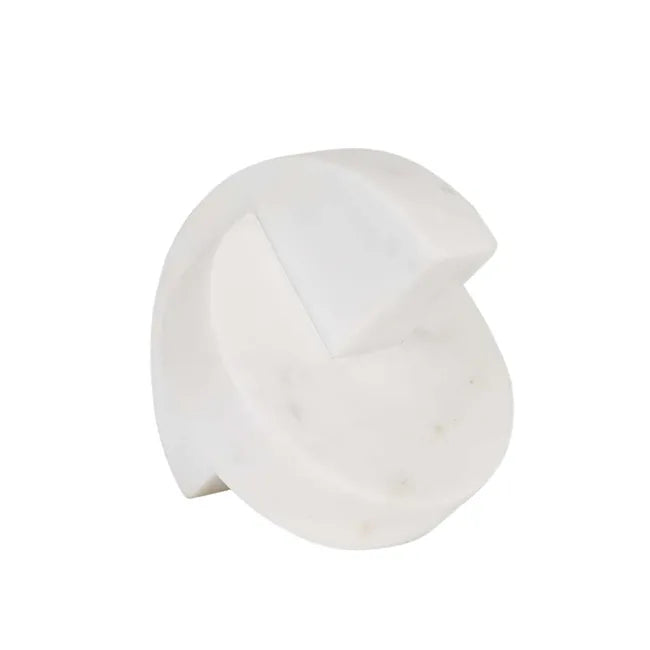 Interchange Marble Sculpture in White