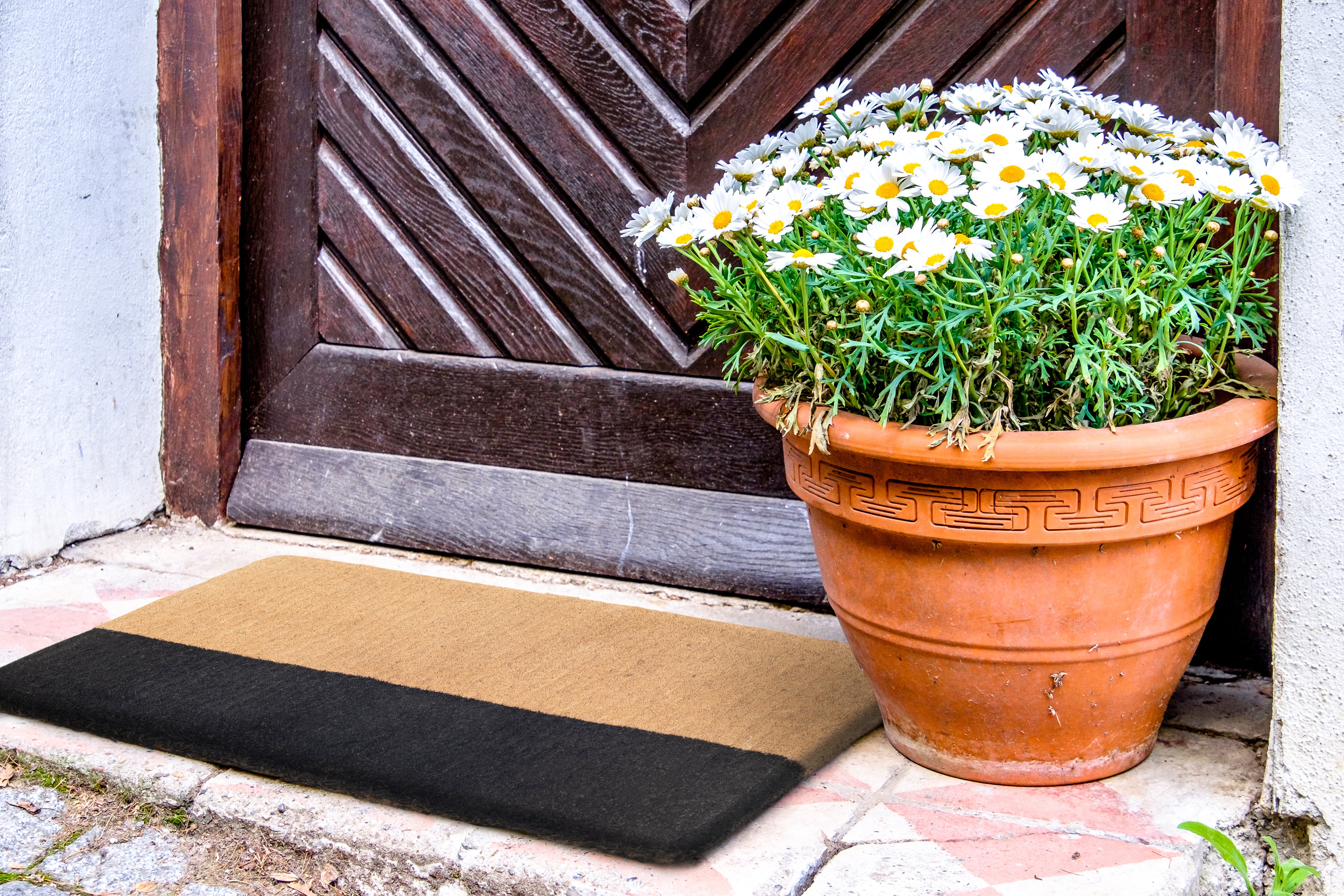 Black Belt 100% Coir Doormat