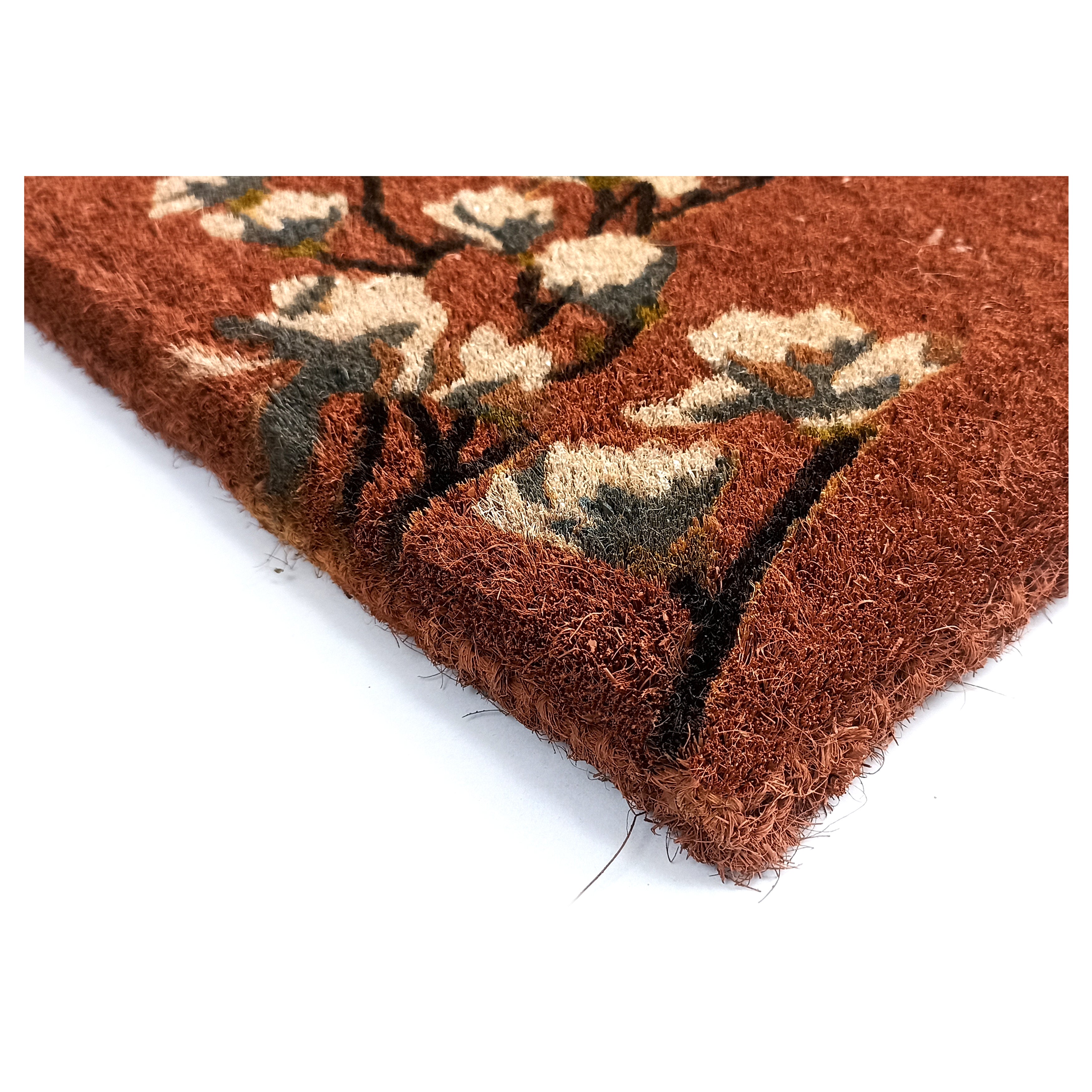 Magnolia Premium Door Mat in Coral