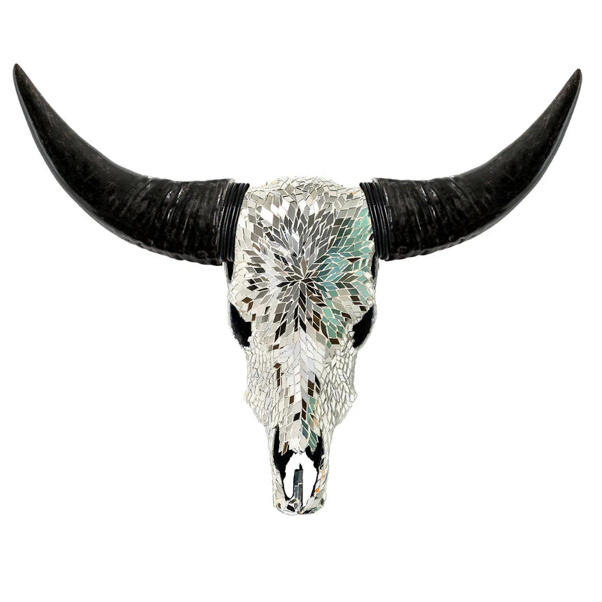 Mosaic Cow Skull