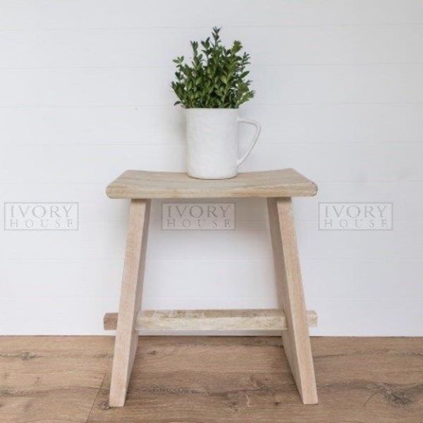 Attic Teak Stool