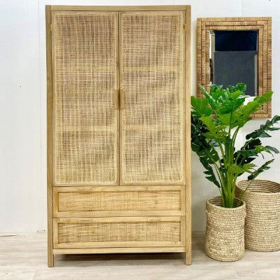 Natural Split Rattan Robe