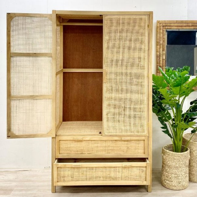 Natural Split Rattan Robe