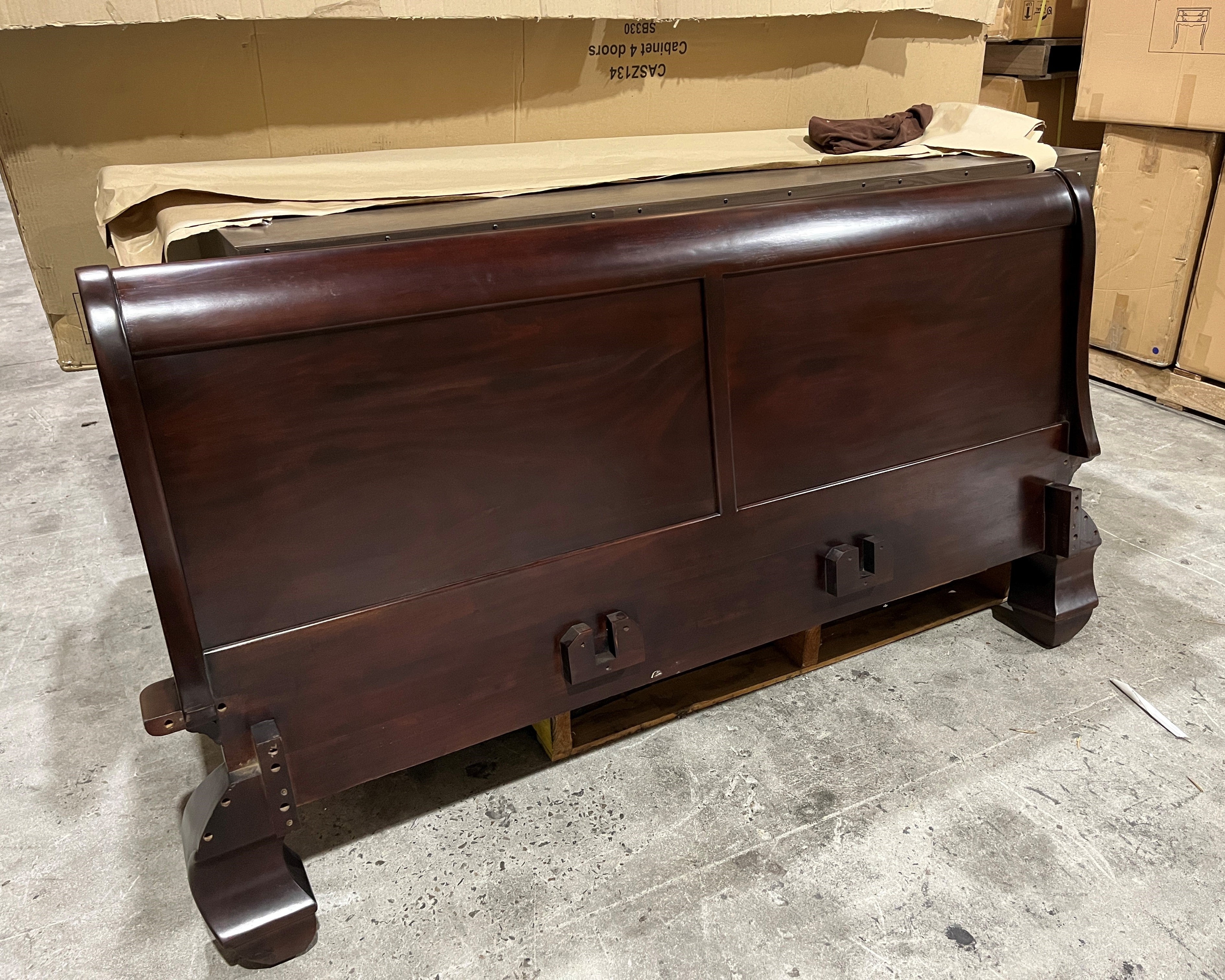 Opium Bed in Dark Mahogany