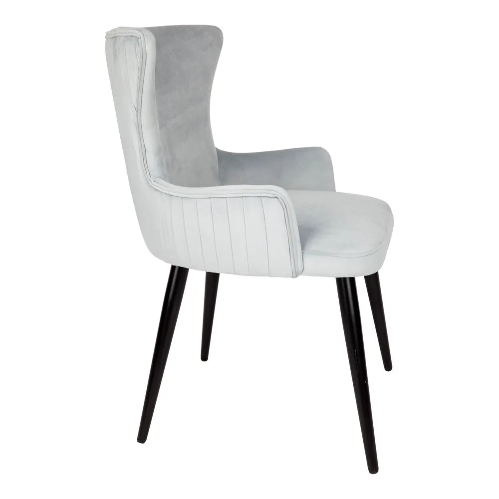Dorsett Dining Chair in Cloud Blue Velvet - Set of Two