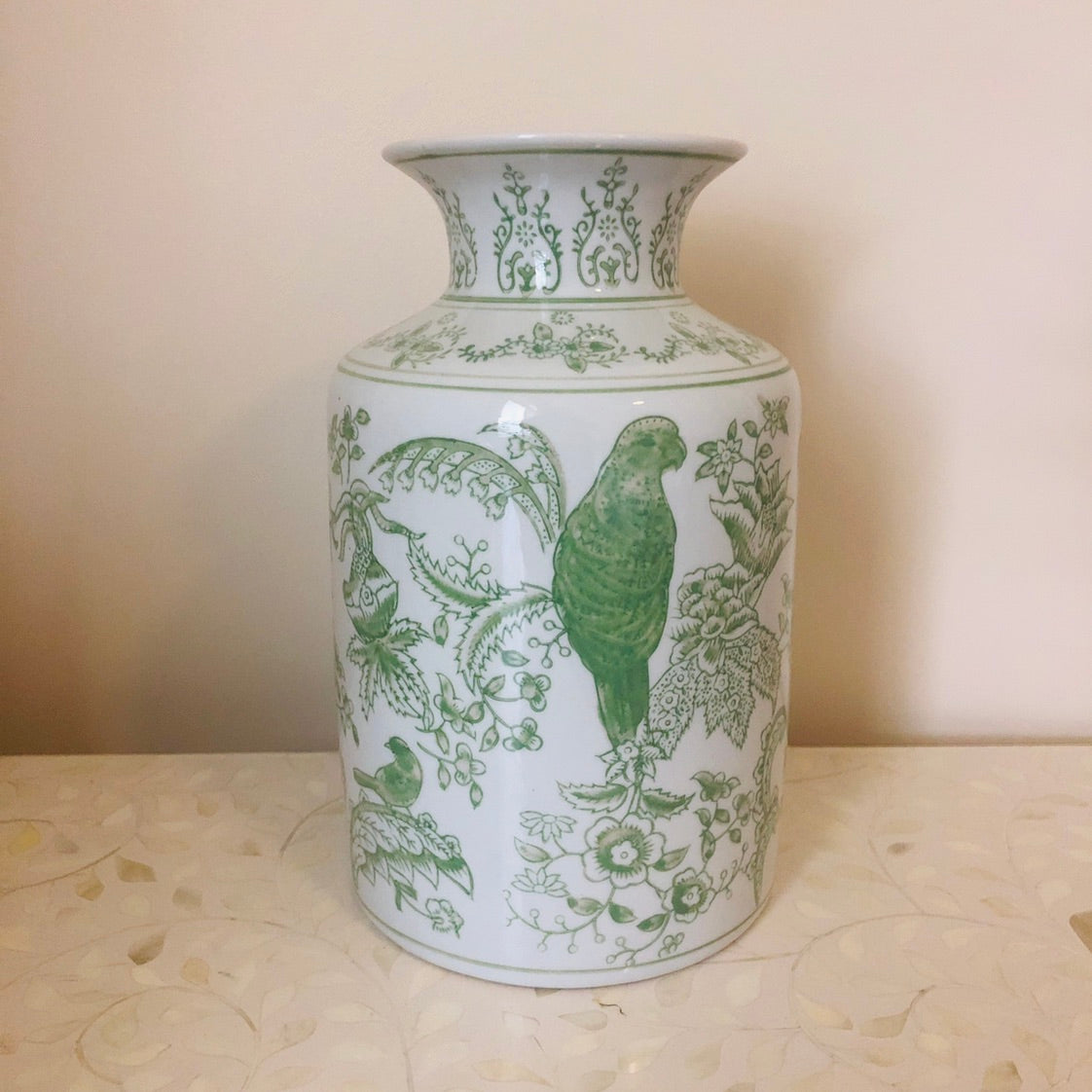 Chinoiserie Vase in Sage