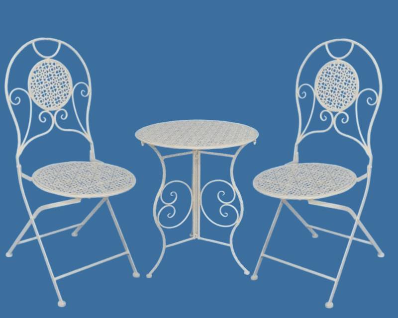 Jacky Metal Table & 2 Chair Setting