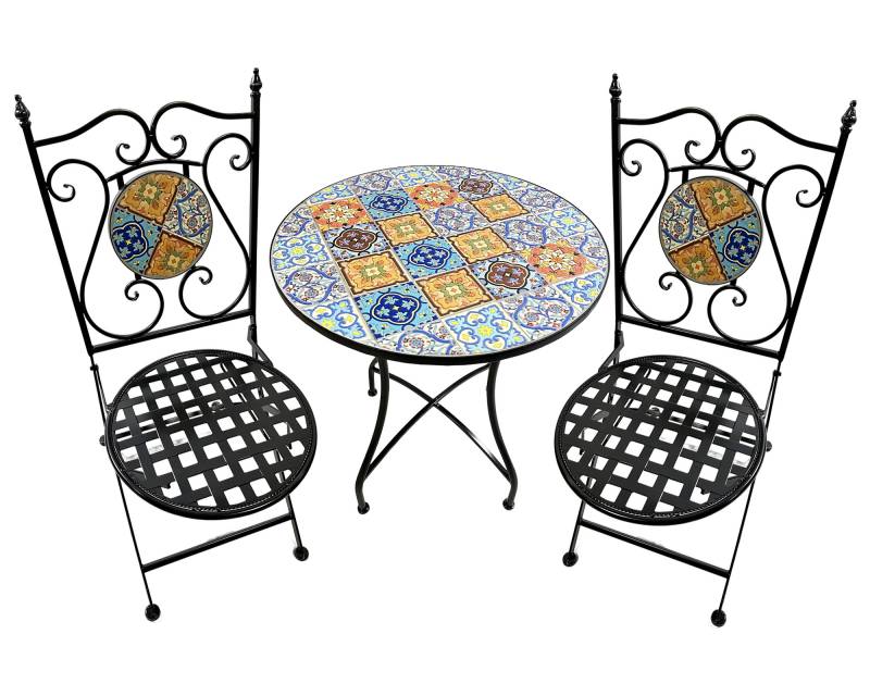 Mira Mosaic Table & 2 Chair Setting