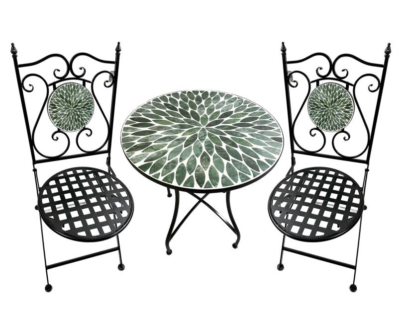 Jacinta Mosaic Table & 2 Chair Setting