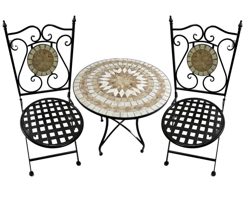 Cara Mosaic Table & 2 Chair Setting