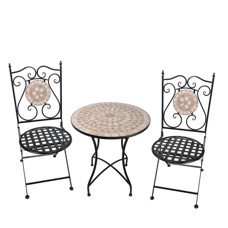 Agafay Mosaic Table & 2 Chair Setting
