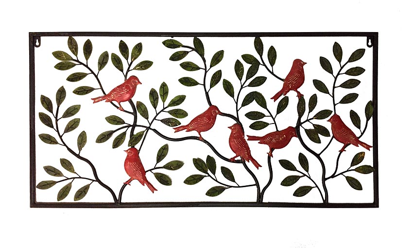 Red Robin Metal Wall Art