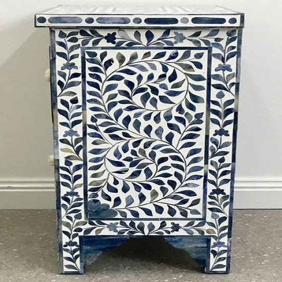 Bone Inlay Jenna Bedside Table