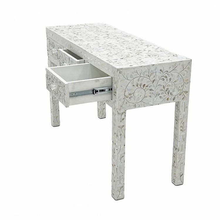 Freedom Bone Inlay Side Table in Black