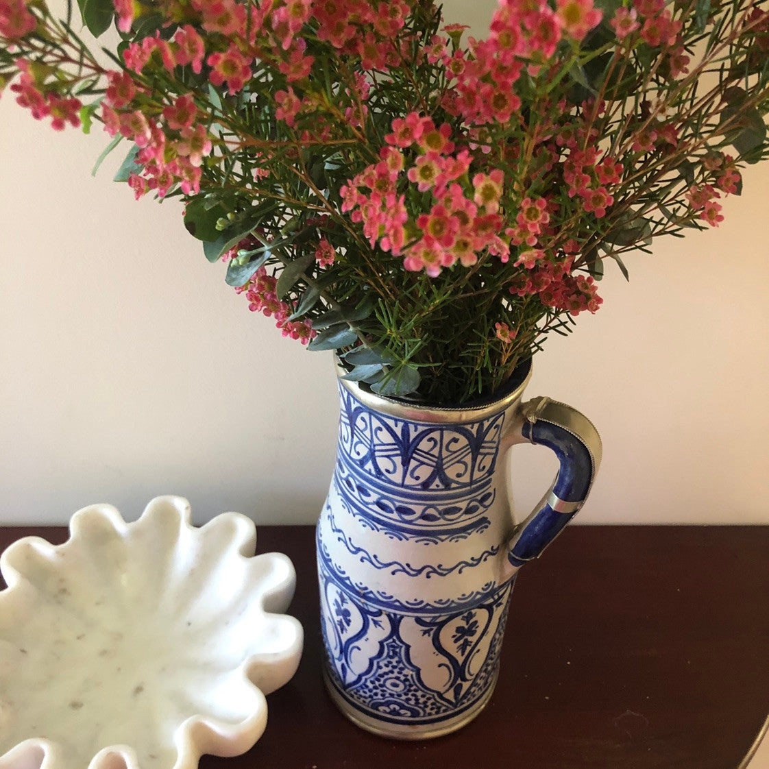 Moorish Fez Jug in Blue