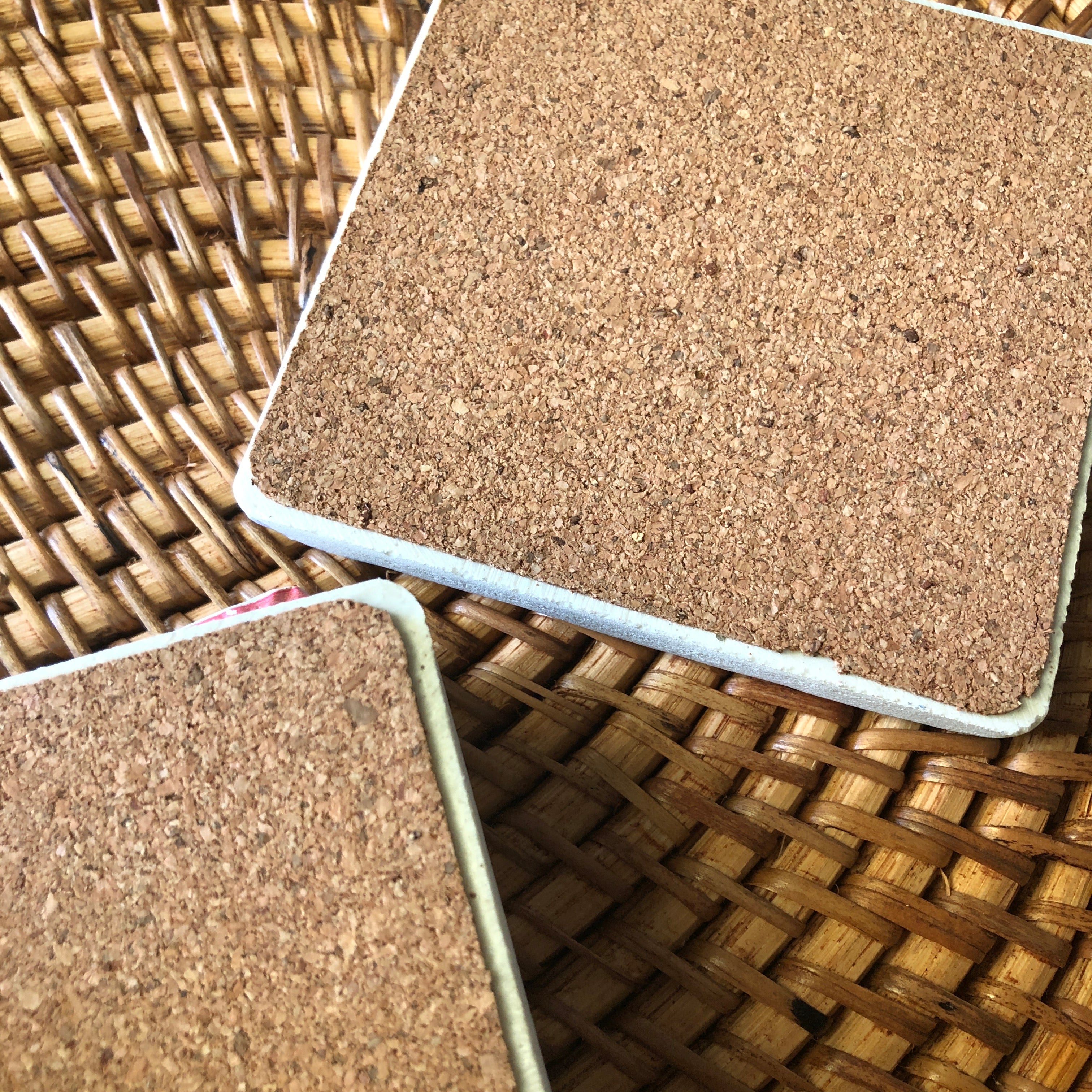 Elegance Stone-Look Coasters - Set of 4