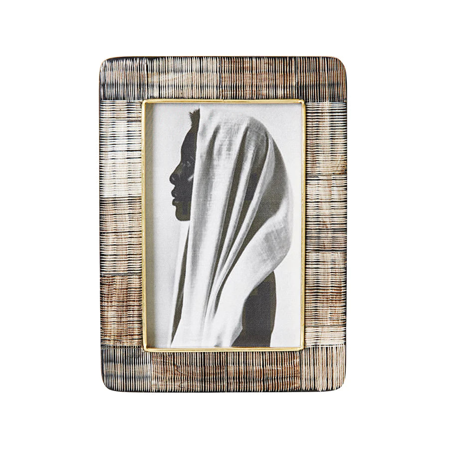 Brass & Horn Inlay Picture Frame