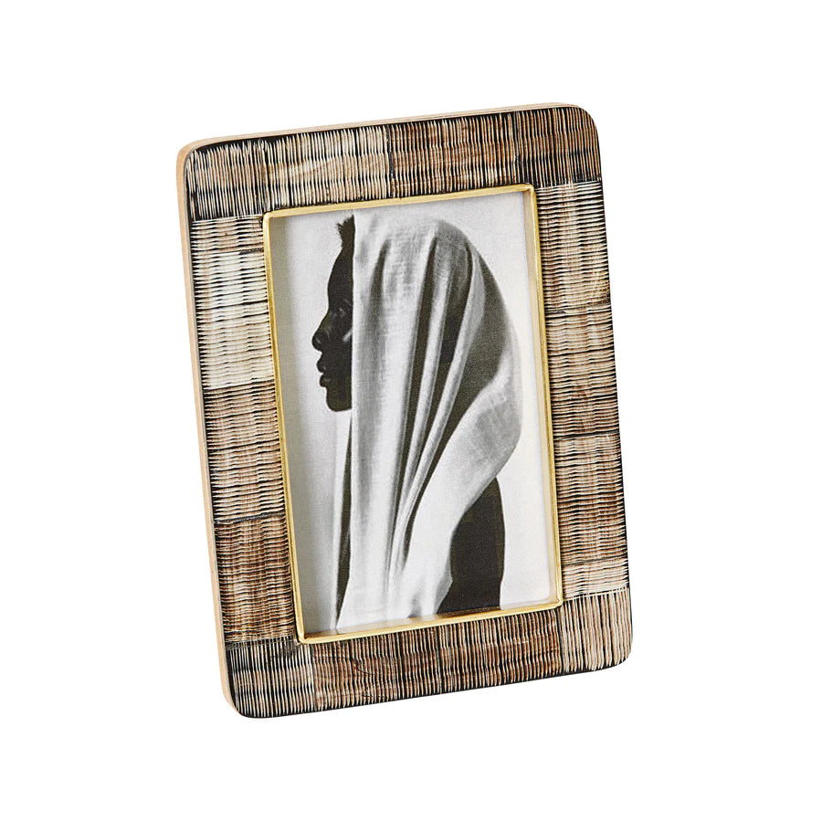 Brass & Horn Inlay Picture Frame