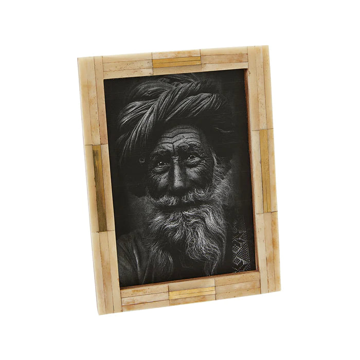 Jaipur Bone & Brass Photo Frame 5" by 7"