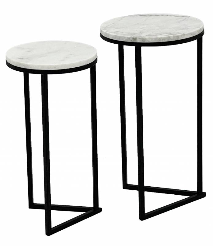Benson Nesting Table Set of 2 with Black Legs