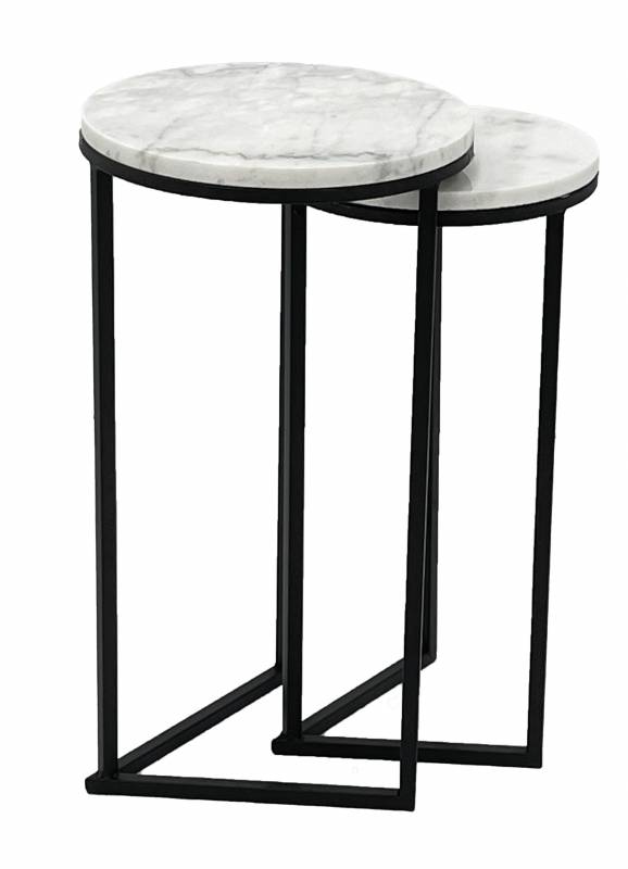 Benson Nesting Table Set of 2 with Black Legs