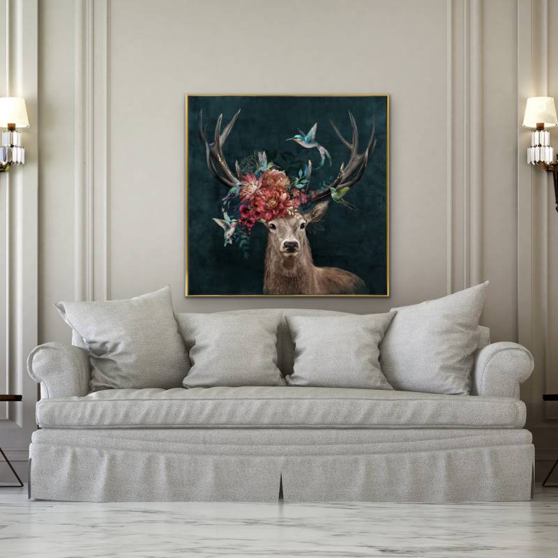 Bohemian Deer Canvas