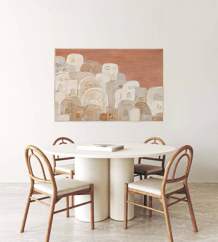 Boho Village Canvas
