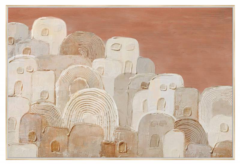 Boho Village Canvas
