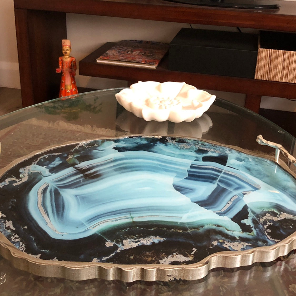 Luxe Tray in Turquoise