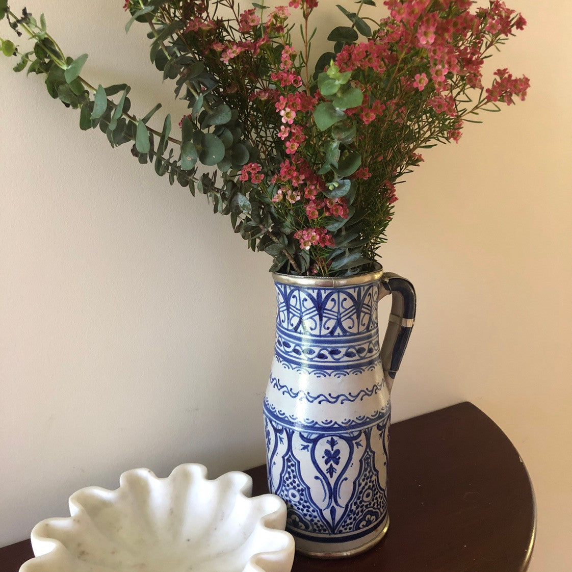 Moorish Fez Jug in Blue