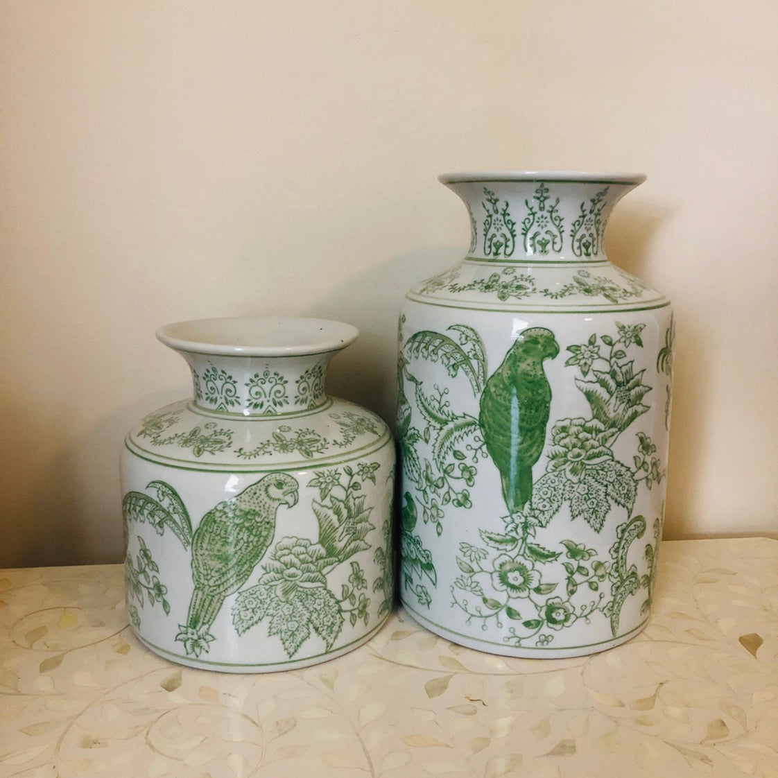 Chinoiserie Vase in Sage