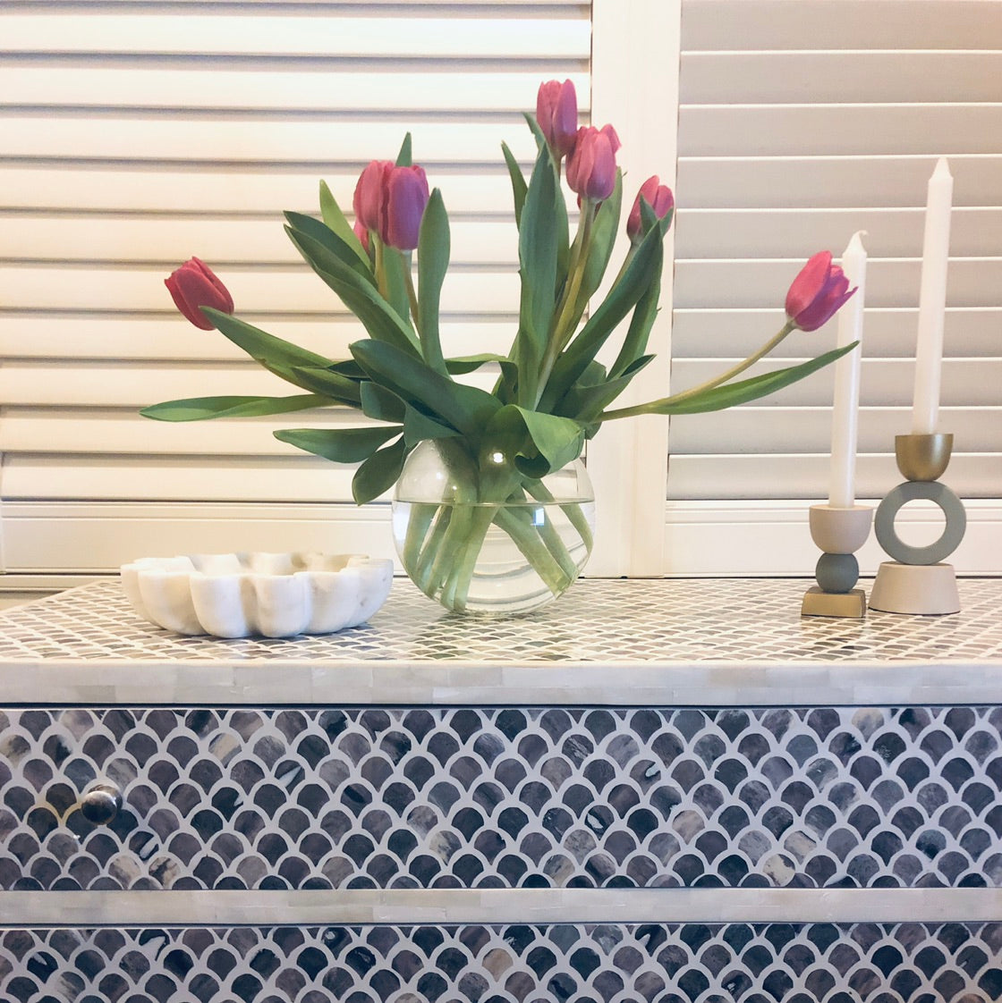 Frankie Metal Candle Holder - Tall