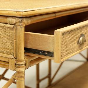 Carmen Large Two Drawer Rattan Console