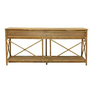 Carmen Large Two Drawer Rattan Console